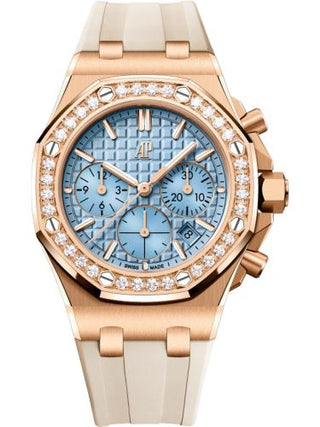 Audemars Piguet - 26231OR.ZZ.A085CA.01  Royal Oak OffShore 26231 Lady Chronograph Pink Gold - Diamond / Blue