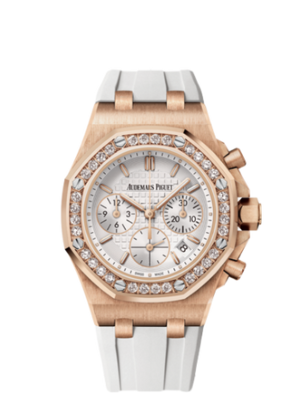 Audemars Piguet - 26231OR.ZZ.D010CA.0  Royal Oak OffShore 26231 Lady Chronograph Pink Gold / Silver / Diamond