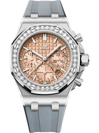 Audemars Piguet - 26231ST.ZZ.A178CA.01  Royal Oak OffShore 26231 Lady Chronograph Stainless Steel -  Diamond / Salmon