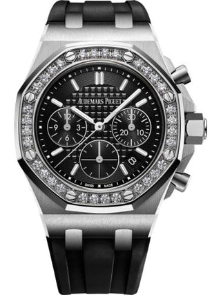 Audemars Piguet - 26231ST.ZZ.D002CA.01  Royal Oak OffShore 26231 Lady Chronograph Stainless Steel / Black / Diamond