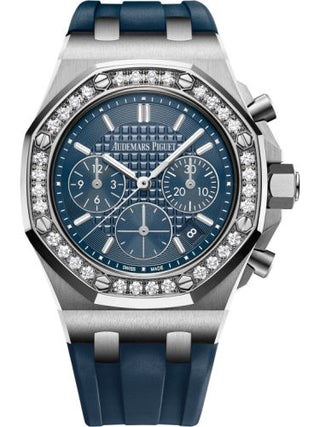 Audemars Piguet - 26231ST.ZZ.D027CA.01  Royal Oak OffShore 26231 Lady Chronograph Stainless Steel / Blue / Diamond