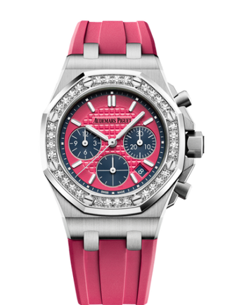 Audemars Piguet - 26231ST.ZZ.D069CA.01  Royal Oak OffShore 26231 Lady Chronograph Stainless Steel / Pink / Diamond