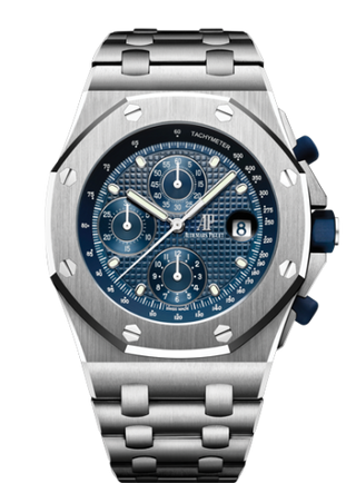 Audemars Piguet - 26237ST.OO.1000ST.01  Royal Oak Offshore 26237 Stainless Steel / Blue / Bracelet / 25th Anniversary