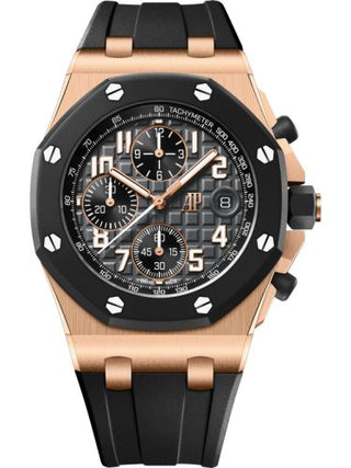 Audemars Piguet - 26238OK.OO.A002CA.01  Royal Oak Offshore Pink Gold - Rubberclad / Black / Bracelet