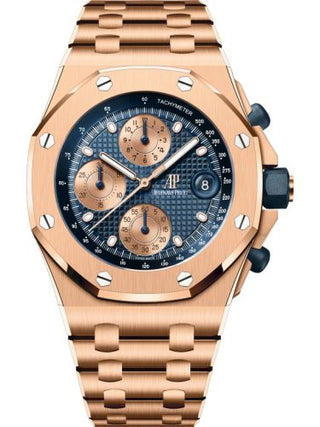 Audemars Piguet - 26238OR.OO.2000OR.01  Royal Oak Offshore Pink Gold / Blue / Bracelet