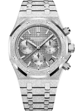 Audemars Piguet - 26239BC.GG.1224BC.01  Royal Oak Chronograph 41 Frosted White Gold / Grey