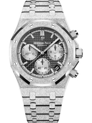 Audemars Piguet - 26239BC.GG.1224BC.02  Royal Oak Chronograph 41 Frosted White Gold / Black