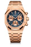 Audemars Piguet - 26239OR.OO.1220OR.01  Royal Oak Chronograph 41 Pink Gold / Blue / Bracelet