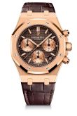 Audemars Piguet - 26239OR.OO.D812CR.01  Royal Oak Chronograph 41 Pink Gold / Brown / Alligator