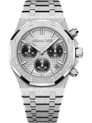 Audemars Piguet - 26240BC.GG.1324BC.01  Royal Oak Chronograph 41 Frosted White Gold / Grey / Japan