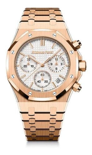 Audemars Piguet - 26240OR.OO.1320OR.03  Royal Oak Chronograph 41 Pink Gold / Silver / 50th Anniversary