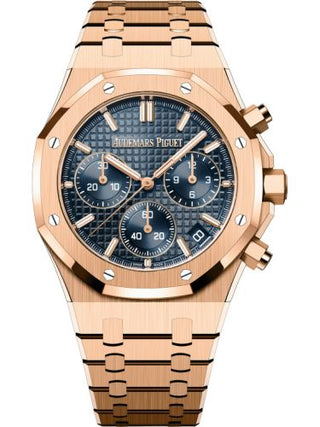 Audemars Piguet - 26240OR.OO.1320OR.05  Royal Oak Chronograph 41 Pink Gold / Blue