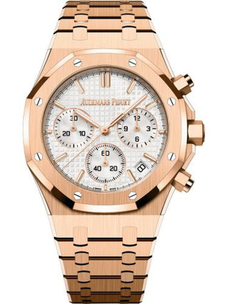 Audemars Piguet - 26240OR.OO.1320OR.07  Royal Oak Chronograph 41 Pink Gold / Silver