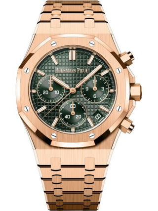 Audemars Piguet - 26240OR.OO.1320OR.08  Royal Oak Chronograph 41 Pink Gold / Green