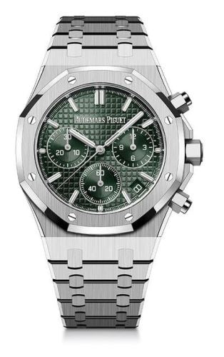 Audemars Piguet - 26240ST.OO.1320ST.04  Royal Oak Chronograph 41 Stainless Steel / Green / 50th Anniversary