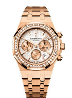 Audemars Piguet Royal Oak Chronograph 38 White Gold / Diamond / Light Blue (26315OR.ZZ.1256OR.01)