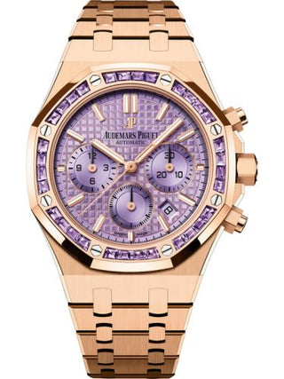 Audemars Piguet - 26319OR.AY.1256OR.01  Royal Oak Chronograph 38 Pink Gold / Amethysts / Purple