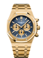 Audemars Piguet Royal Oak 67651 Quartz Pink Gold / Blue / Bracelet (26331BA.OO.1220BA.01)