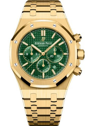 Audemars Piguet - 26331BA.OO.1220BA.02  Royal Oak Chronograph 41 Yellow Gold / Green / Bracelet