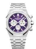 Audemars Piguet - 26331BC.GG.1224BC.01  Royal Oak 41 Chronograph Frosted White Gold / Purple