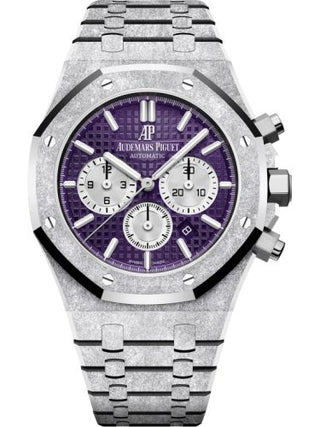 Audemars Piguet - 26331BC.GG.1224BC.01  Royal Oak 41 Chronograph Frosted White Gold / Purple