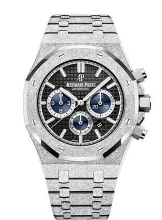 Audemars Piguet - 26331BC.GG.1224BC.03  Royal Oak 41 Chronograph Frosted White Gold / Black