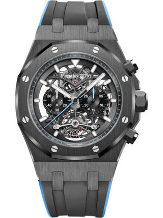 Audemars Piguet - 26343CE.OO.D002CA.02  Royal Oak Tourbillon Chronograph Openworked Ceramic / Blue