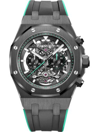 Audemars Piguet - 26343CE.OO.D002CA.03  Royal Oak Tourbillon Chronograph Openworked Ceramic / Green