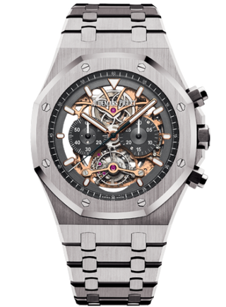 Audemars Piguet - 26347TI.OO.1205TI.01  Royal Oak 26347 Tourbillon Chronograph Openworked Titanium