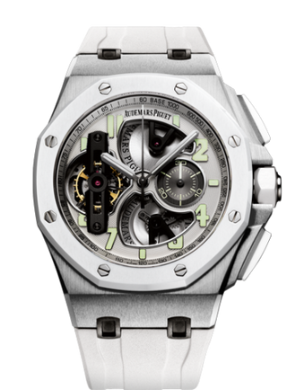 Audemars Piguet - 26387IO.OO.D010CA.01  Royal Oak OffShore Tourbillon Chronograph White Ceramic