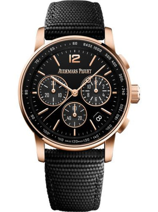 Audemars Piguet - 26393OR.OO.A002KB.01  CODE 11.59 Chronograph Selfwinding Pink Gold / Black / Fabric