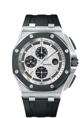 Audemars Piguet - 26400SO.OO.A002CA.01  Royal Oak Offshore 44 Stainless Steel / Ceramic / Silver / Rubber