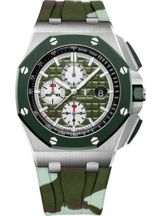 Audemars Piguet - 26400SO.OO.A055CA.01  Royal Oak Offshore 44 Stainless Steel / Ceramic / Khaki / Rubber