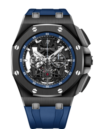 Audemars Piguet - 26407CE.OO.A030CA.01  Royal Oak Offshore Tourbillon Chronograph Openworked Ceramic / Rubber