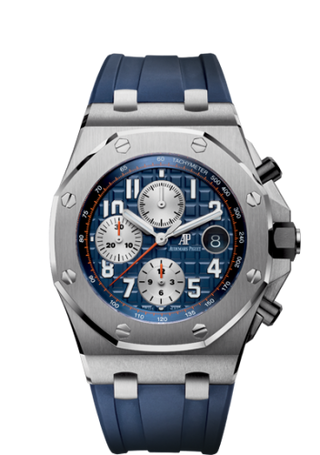 Audemars Piguet - 26470ST.OO.A027CA.01  Royal Oak Offshore 26470 Stainless Steel / Blue / Rubber