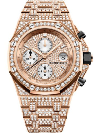 Audemars Piguet - 26476OR.ZZ.1273OR.01.A  Royal Oak Offshore Pink Gold - Diamond / Diamond / Bracelet