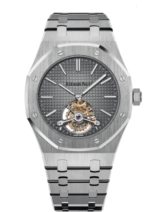 Audemars Piguet - 26510PT.OO.1220PT.01  Royal Oak Ultra Thin Tourbillon Platinum / Grey