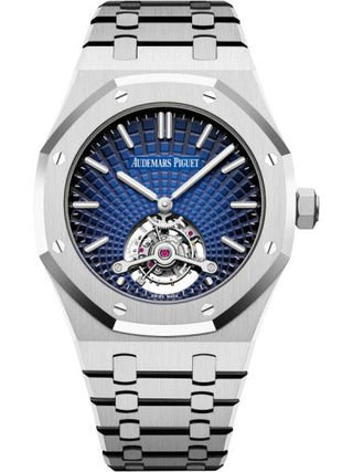 Audemars Piguet - 26522PT.OO.1220PT.01  Royal Oak Ultra Thin Tourbillon Platinum / Smoked Blue Evolutive