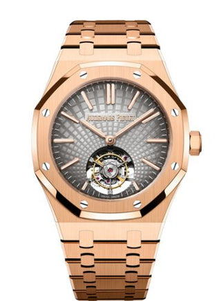 Audemars Piguet - 26530OR.OO.1220OR.01  Royal Oak Self-Winding Flying Tourbillon Pink Gold / Grey