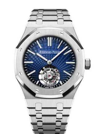 Audemars Piguet - 26530ST.OO.1220ST.01  Royal Oak Self-Winding Flying Tourbillon Stainless Steel / Blue