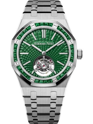 Audemars Piguet - 26532IC.EE.1220TI.01  Royal Oak Self-Winding Flying Tourbillon Titanium / Emerald / Green