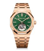 Audemars Piguet - 26533OR.OO.1220OR.01  Royal Oak Self-Winding Flying Tourbillon Pink Gold / Green