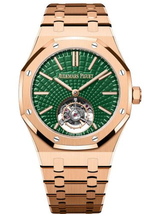 Audemars Piguet - 26533OR.OO.1220OR.01  Royal Oak Self-Winding Flying Tourbillon Pink Gold / Green