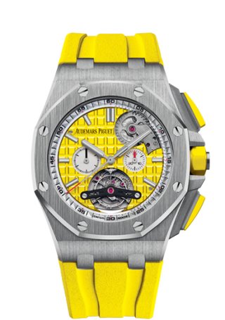 Audemars Piguet - 26540ST.OO.A051CA.01  Royal Oak Offshore Tourbillon Chronograph Selfwinding Stainless Steel / Yellow