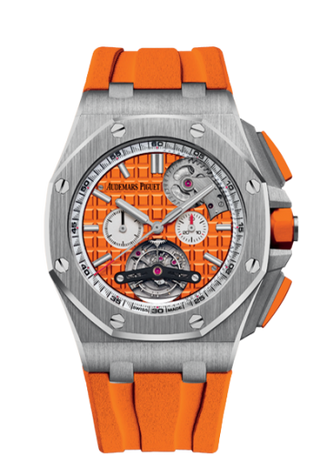 Audemars Piguet - 26540ST.OO.A070CA.01  Royal Oak Offshore Tourbillon Chronograph Selfwinding Stainless Steel / Orange