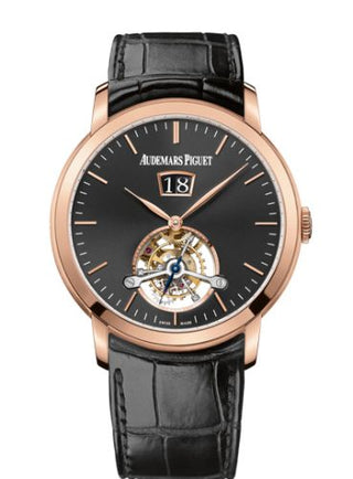 Audemars Piguet - 26559OR.OO.D002CR.01  Jules Audemars Tourbillon Grande Date Pink Gold / Black