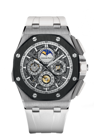 Audemars Piguet - 26571IO.OO.A010CA.01  Royal Oak Offshore 26571 Grande Complication Titanium / Ceramic / White