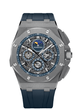 Audemars Piguet - 26571TI.GG.A027CA.01  Royal Oak OffShore 26571 Grande Complication Titanium / Blue