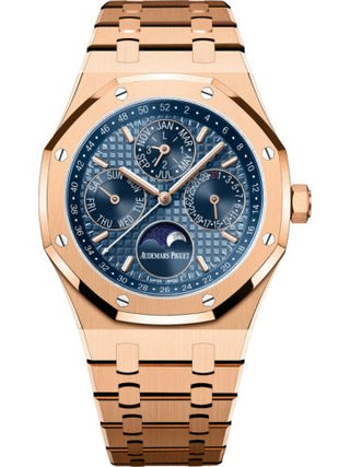 Audemars Piguet - 26574OR.OO.1220OR.03  Royal Oak Perpetual Calendar 41 Pink Gold / Blue