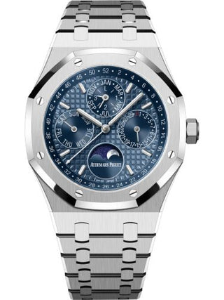 Audemars Piguet - 26574ST.OO.1220ST.03  Royal Oak Perpetual Calendar 41 Stainless Steel / Blue